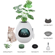 Automatic Self Cleaning Cat Litter Box Smart Odor Control Quiet Ventilation