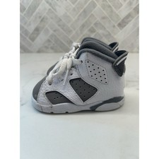 Nike Air Jordan Retro 6 DV3606-100 Mid Top Baby Toddler Childrens Size 4 C 4C