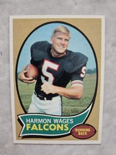 1970 Topps Harmon Wages #5 EX Rookie Card Atlanta Falcons. rookie card picture