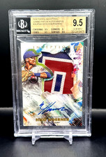 2020 Topps Inception Nico Hoerner Player-Worn Patch Rookie Auto /90 BGS 9.5