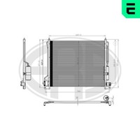 Kondensator Klimaanlage ERA 667296 FüR Nissan Pathfinder 3 R51 Navara NP300 D40