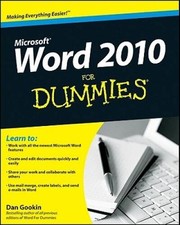 Word 2010 For Dummies - Paperback By Gookin, Dan - VERY GOOD