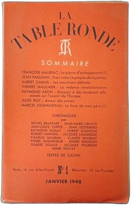 Der Runde Tisch N.1 - Januar 1948 | Guter Zustand