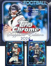 2024 Topps Chrome Football SAPPHIRE Vets, Rookies You Pick the Card  DISCOUNTS