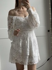 Love Shack Fancy white lace dress size 6 which is equivalent to M