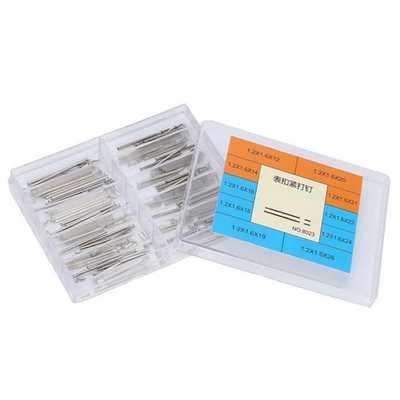 #ad 100Pcs Box 12 26mm Steel Watch Band Pressure Bars Pins Neddles Repairing Tool $10.33
