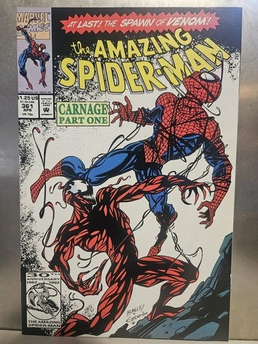 Amazing Spider-Man #361  1st Full Appearance of Carnage Marvel 1992 🔑 Issue