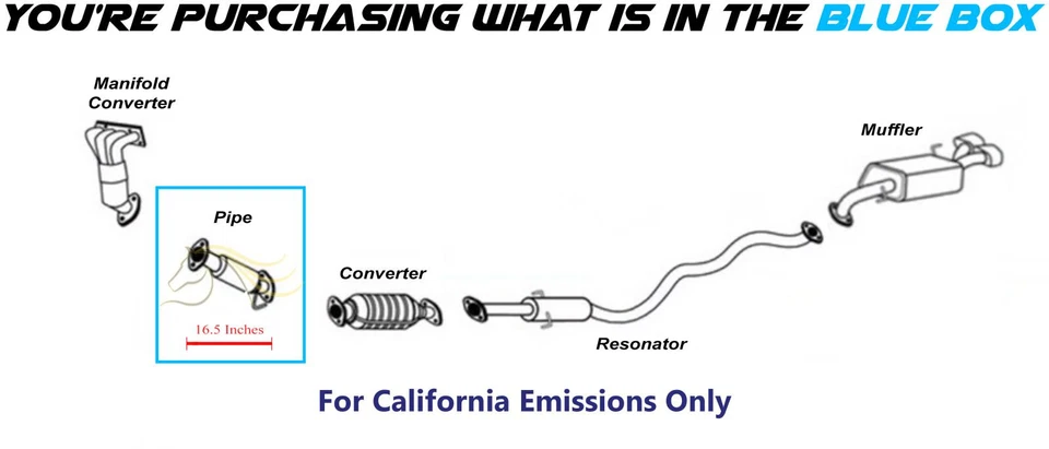 Tubo de escape delantero de acero inoxidable compatible con: Kia Forte Koup 2010-2013 2,0 L, 2,4 L Foto 3 de 4