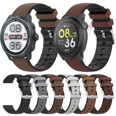 Leder & Silikon Hybrid Armband Für COROS APEX 2 Pro / PACE 3 2 / APEX 46mm 42mm