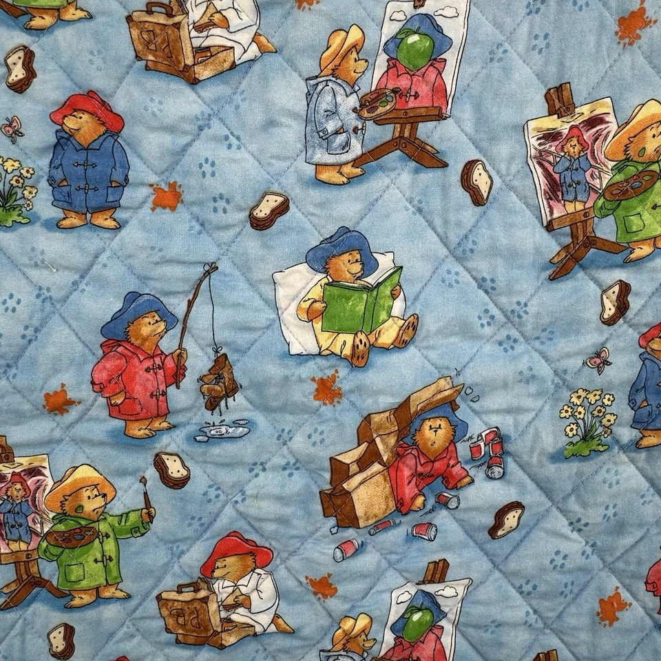 Edredón de bebé casero sin marca Paddington 37 x 39 pulgadas colorido niña Foto 2 de 4