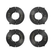 5/8" Bore Double Split Clamp-On Shaft Collars of Carbon Steel with Black Oxide