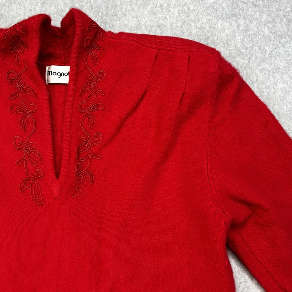 Vintage Magnolia Dress Womens Medium Lambswool Sweater Dress Hong Kong Party - Image 3 of 4