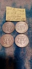 LOT OF 4 - 1966, 67, 68, 69 40% Silver Kennedy Half Dollars AU/UNC -0979