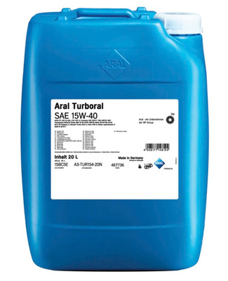 Aral Turboral 15W-40 20 L Kanister SAE 15W-40 Universal-Nutzfahrzeugmotorenöl