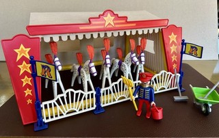 PLAYMOBIL 3730 Circo 1991 CAJA COMPLETA Aviso/Caja completa Vintage