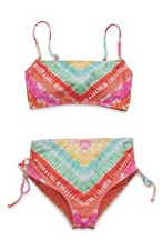 Hobie Kids Festival Tie-Dye Bandeau High-Waist Bottom Big Girls Size 14 A2956