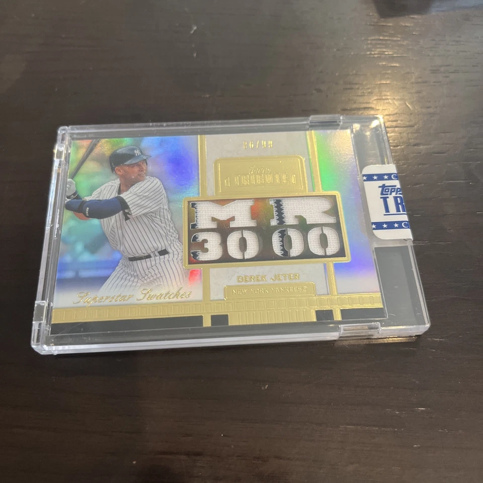 2012 Topps Tribute Derek Jeter Me 3000 Relic Patch 06/99 SS-DJ - Image 2 of 4