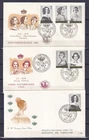 [LG80446] Belgium N°1233/1238FDC Royalty First Day Cover COB € 11,00 SUPERB
