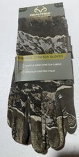 Realtree Thermal Stretch Gloves Camo Men's Size L XL New FREE SHIPPING
