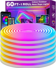 Led Neon Rope Lights 60ftcontrol With Appremoteflexible Led Rope Lightsmulti