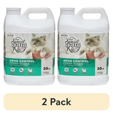 (2 pack) Special Kitty Scoopable Tight Clumping Cat Litter, Fresh Scent, 20 lb..