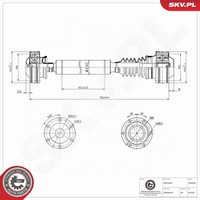 Antriebswelle Esen SKV 76SKV034 FüR Jeep Commander XK XH Cherokee 3 WH WK VAN