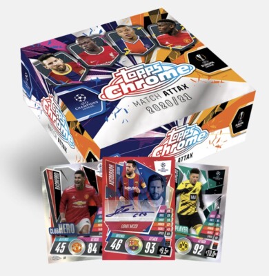 2020 21 Topps Uk Chrome Match Attax Ucl Uefa Soccer Card Hobby Box W Refractors Ebay