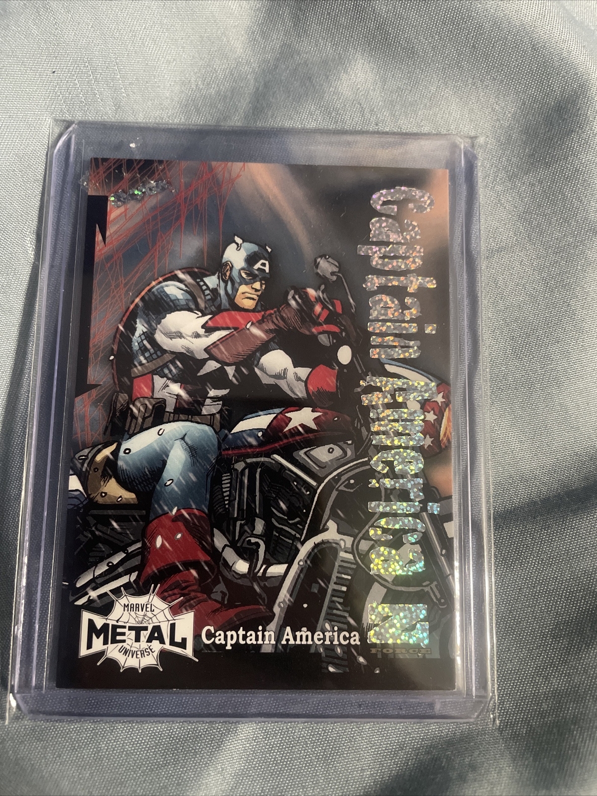 2022 Marvel Metal Universe Spider-Man Z-Force Rave /100 Captain America x9h