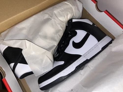 Nike Dunk Hi High Retro Panda Black White Size 10 NEW DS DEADSTOCK