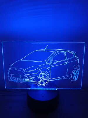 Ford Fiesta MK7 ST 180 LED Beleuchtete Ätzanzeige Licht Farbwechsel