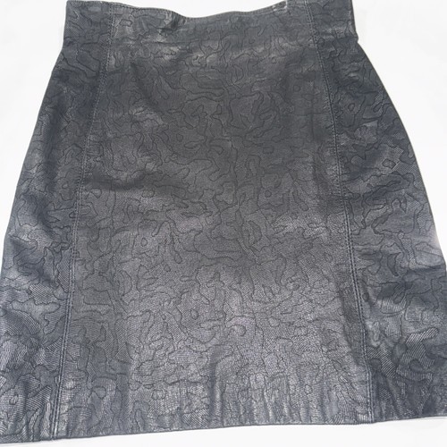Preloved Leather Mini Skirt