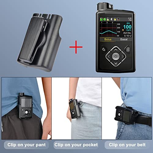 Pump Case with 360 Swivel Belt Clip Diabetic Insulin Pump Holder for