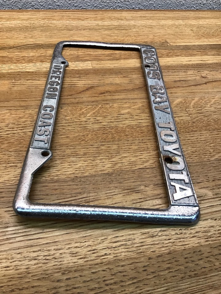 Coos Bay Toyota OREGON COAST Car Dealership Metal License Plate