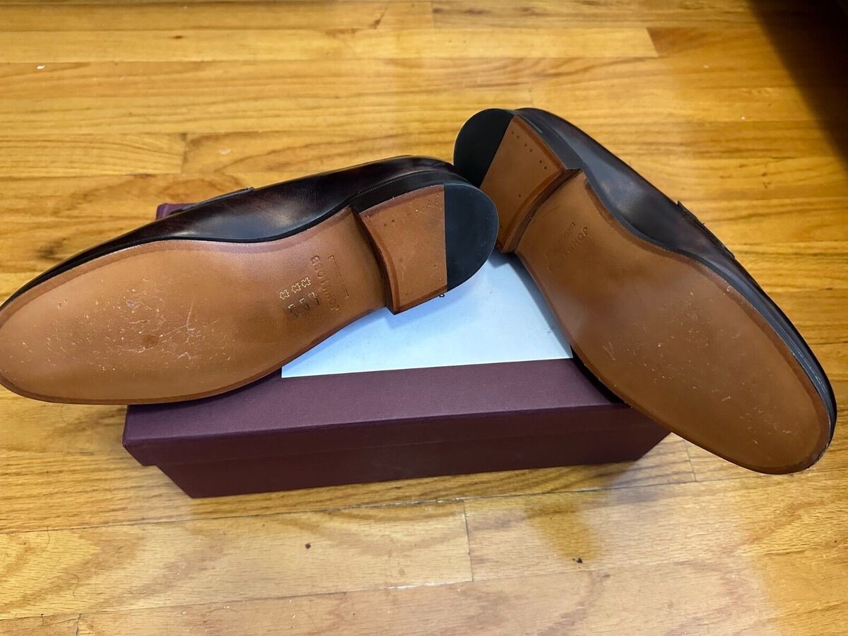 John Lobb Lopez Loafer Dark Brown Museum Calf Size 6E UK (7 John Lobb Lopez Loafer Dark Brown Museum Calf Size 6E UK (7