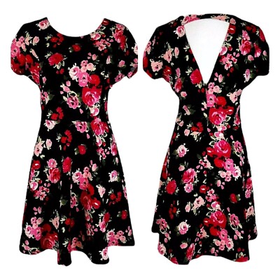 Almost Famous Dress Womens Large Floral Pink Summer Work Office Career Date