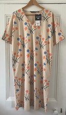 Marimekko X Uniqlo Women’s Floral Short-Sleeved T-Shirt Dress S UK 10 EU 38 NEW