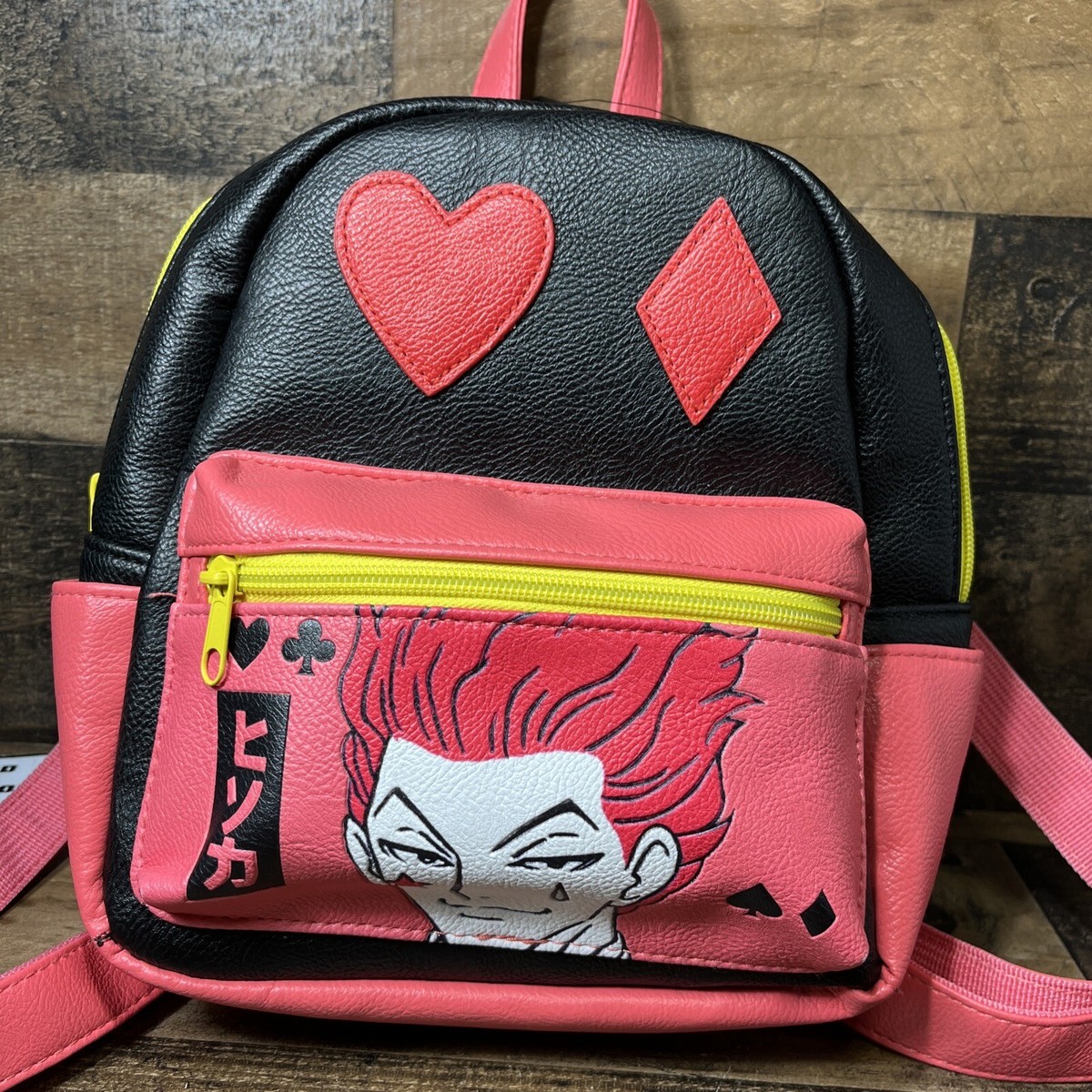 hisoka mini backpack LKY STAR Anime Mochilas Tipo Casual Hombre Mujer Hunter X Hunter on Puerto de Carga USB y Conector para Auriculares Moda Piggy bank Hunter X Hunter