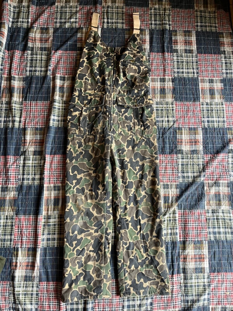 Vintage Charles Daly Collection Camo Hunting Bib Overalls Men's
