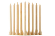 100 Pack Bamboo Golf Tees in Bulk 3 1/4 inch,  Primary 