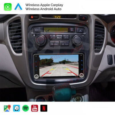 For Toyota	Highlander 2003-2006 Apple Carplay Android 13 Car Stereo Radio GPS FM