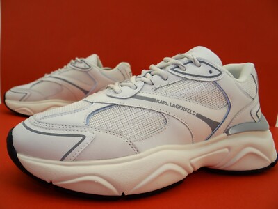 Karl Lagerfeld Komet Runner Sneaker Laufschuhe Turnschuhe Herren Gr.42 Weiß