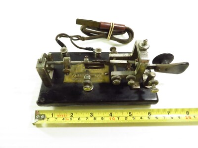 Vintage Vibroplex  Bug  Original Deluxe Telegraph Key Morse Code, SN 95322