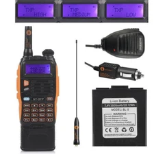 3800mAh Baofeng GT-3TP MarkIII 8W Dual Band V/UHF Two-way Radio + Speaker GT-3