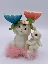 Vintage Cracker Barrel Easter bunnies egg holder