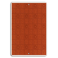 Elegant Rustic Sunflower Pattern Metal Sign - 8x12