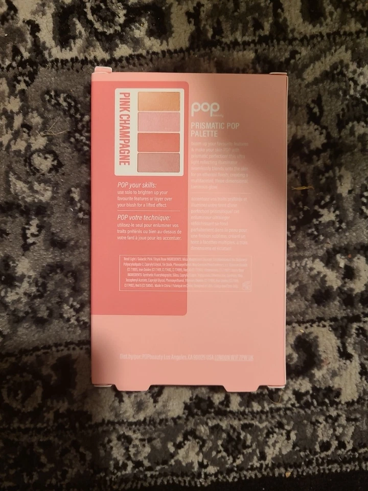 POP Beauty Prismatic Quad Palette PINK CHAMPAGNE Novo em folha na caixa - Imagem 2 de 2