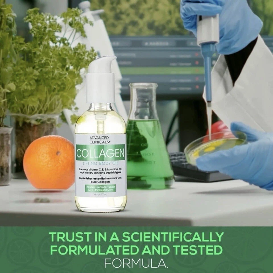 Advanced Clinicals Collagen Lifting Body Oil - Image 2 of 4