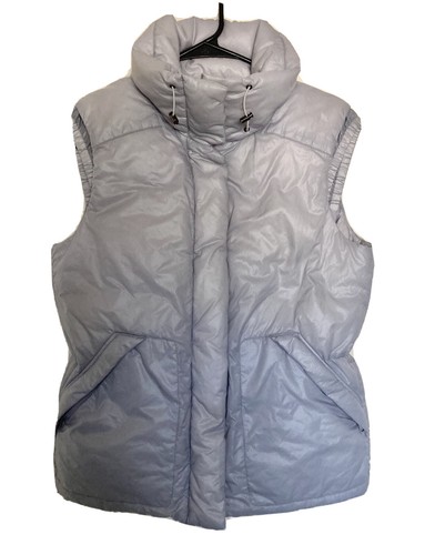 Osa Silver Sleeveless Puffer Vest 