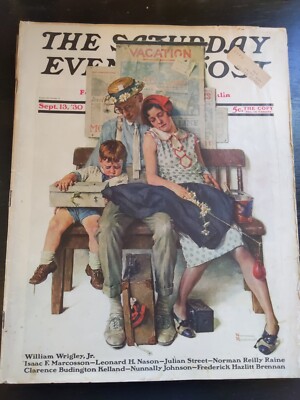 Saturday Evening Post 1930年ノーマンロックウェル Saturday Evening Post - Rockwell Sept 13, 1930 Full Magazine, VG