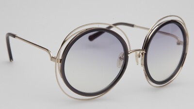 Chloe CE120S Oversized Silver Gray Sunglasses, size 58/23 New Chloe CE120S 731 Gold Sunglasses 58-23-135mm B62mm Italy  main image 4
